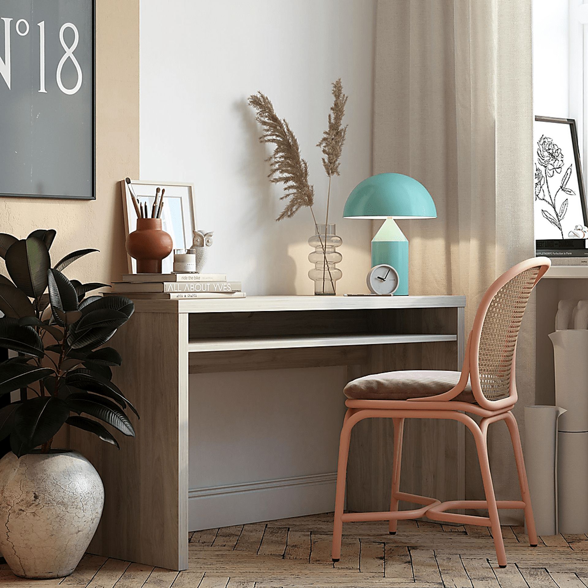 Campanella Walnut Desk - Image 10