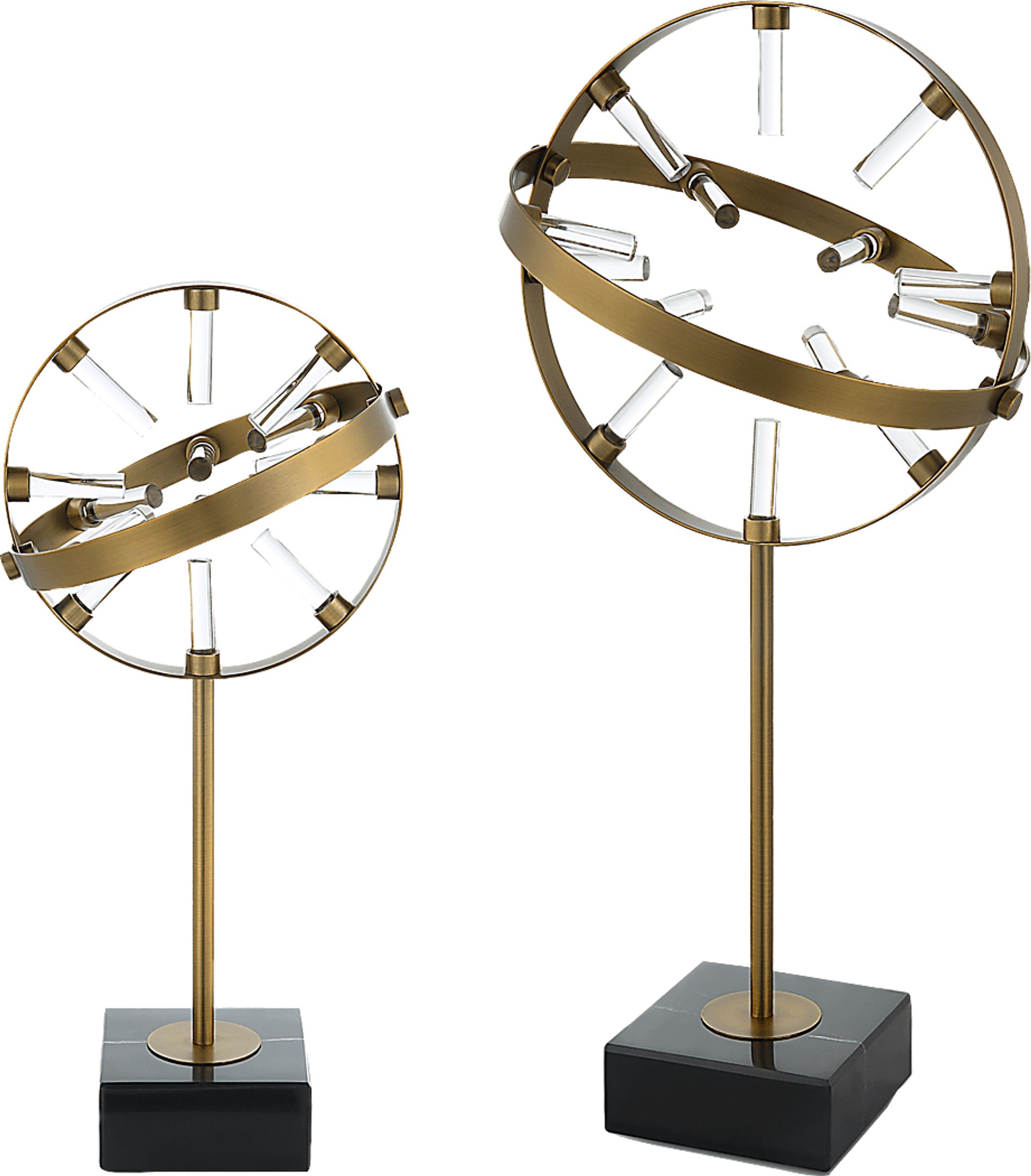 Camrin Brass Sculptures, Set of 2 - Image 4