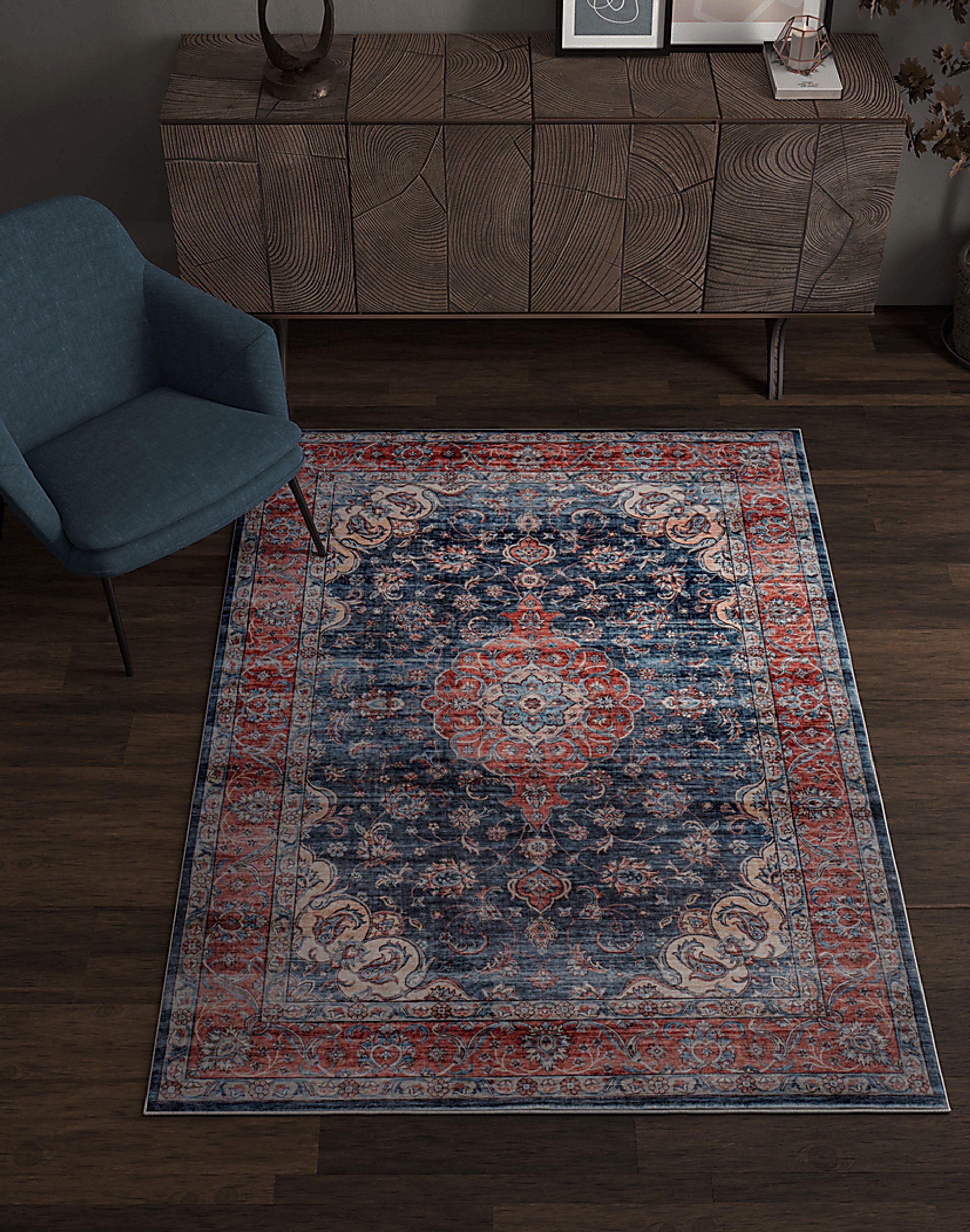 Camtonas Navy 6' x 9' rug - Image 2
