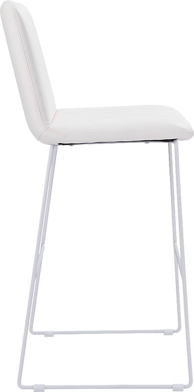 Camulet White Bar Height Stool, Set of 2 - Thumbnail - Image 3