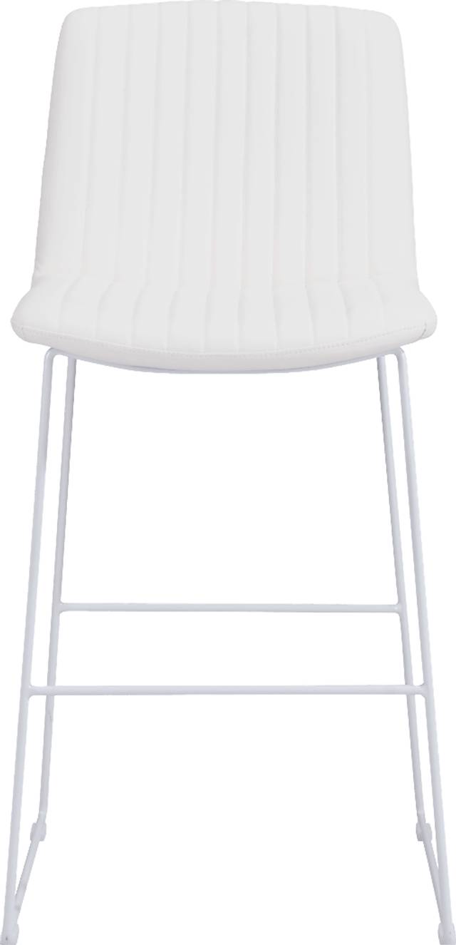 Camulet White Bar Height Stool, Set of 2 - Thumbnail - Image 4
