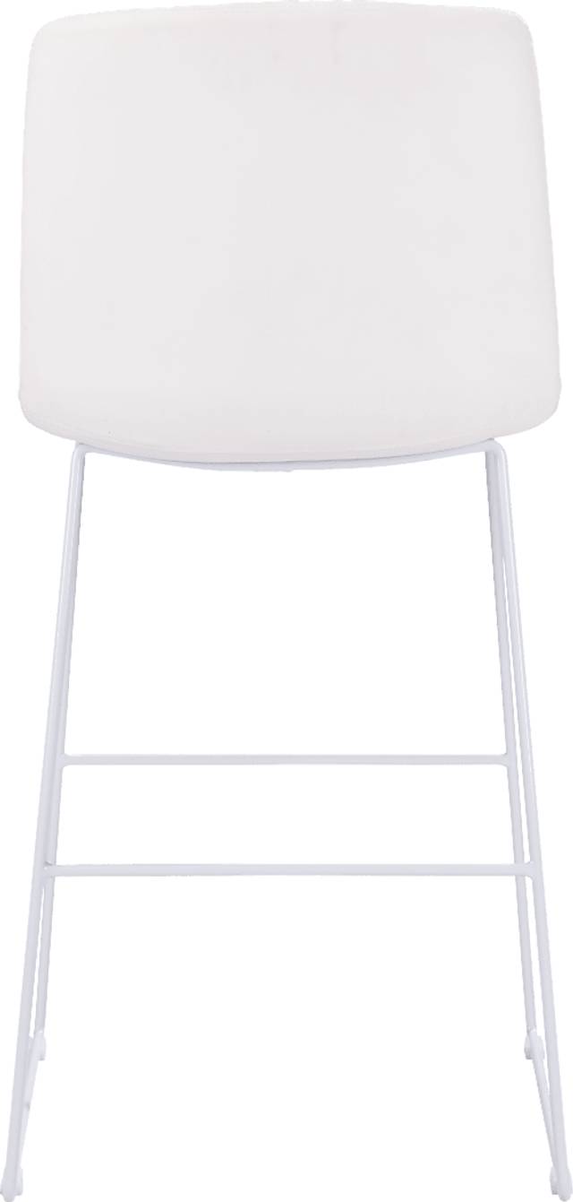 Camulet White Bar Height Stool, Set of 2 - Thumbnail - Image 5