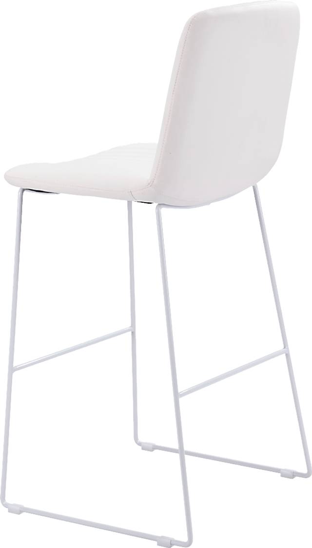 Camulet White Bar Height Stool, Set of 2 - Thumbnail - Image 6