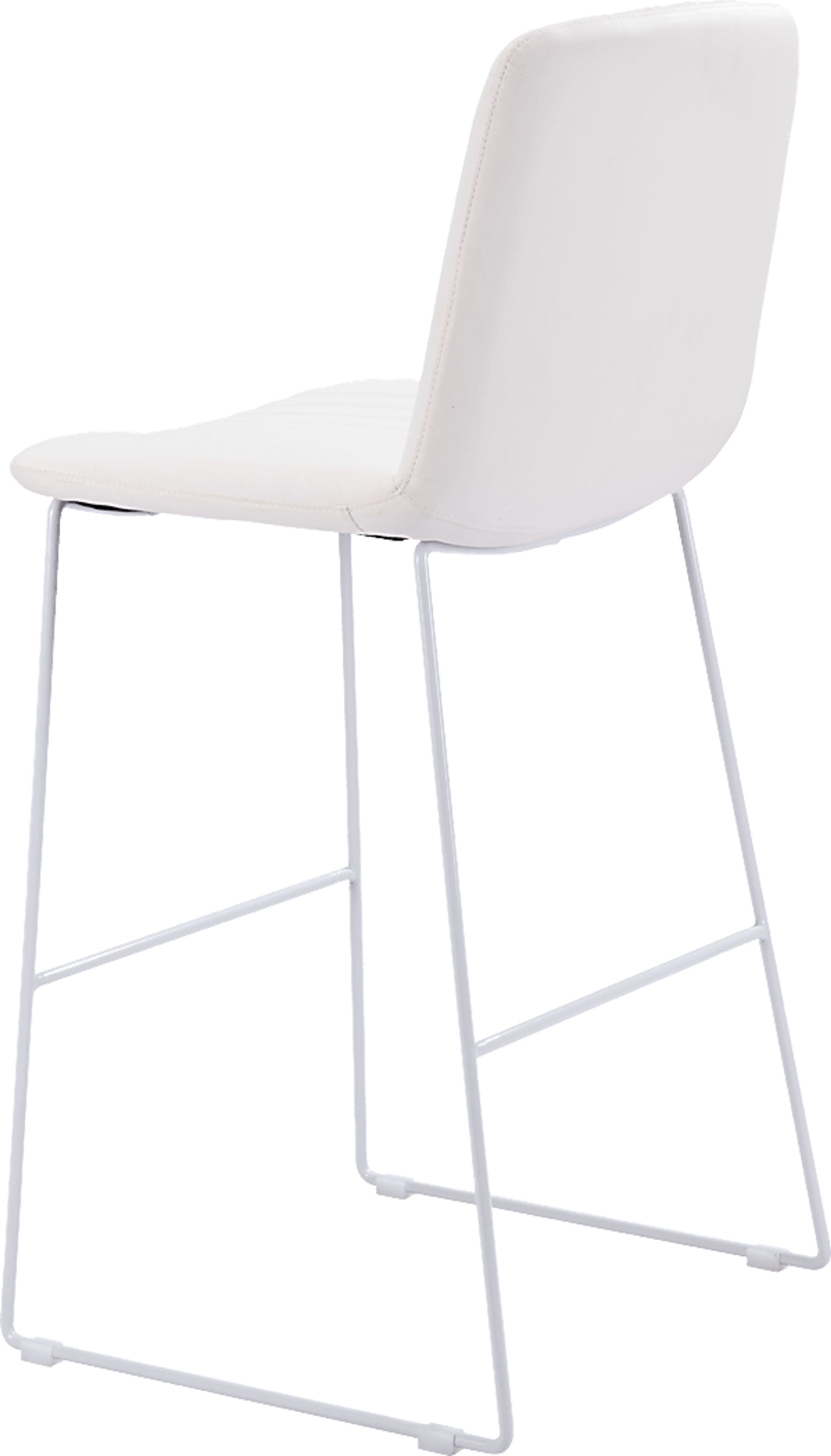 Camulet White Bar Height Stool, Set of 2 - Image 6