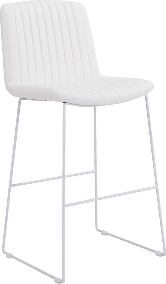 Camulet White Bar Height Stool, Set of 2 - Thumbnail - Image 7