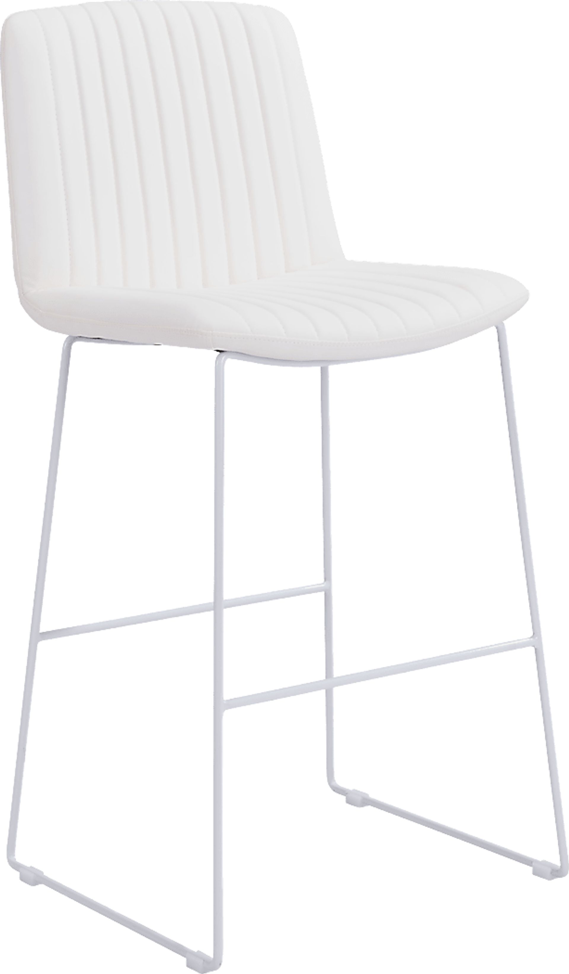 Camulet White Bar Height Stool, Set of 2 - Image 7