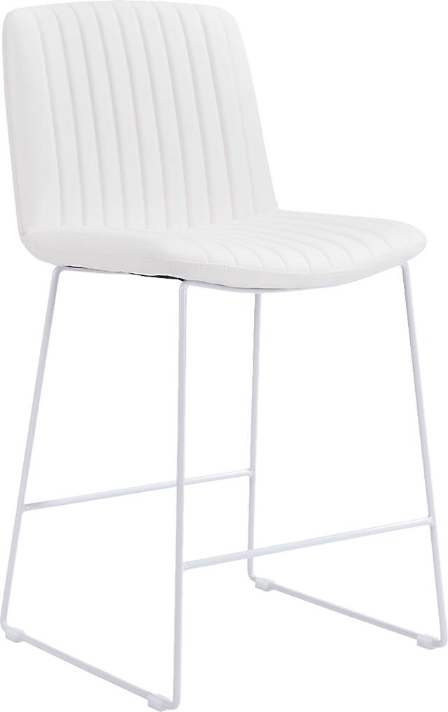 Camulet White Counter Height Stool, Set of 2 - Thumbnail - Image 8
