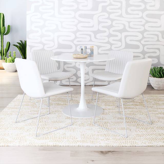 Camulet White Dining Chair, Set of 2 - Thumbnail - Image 5