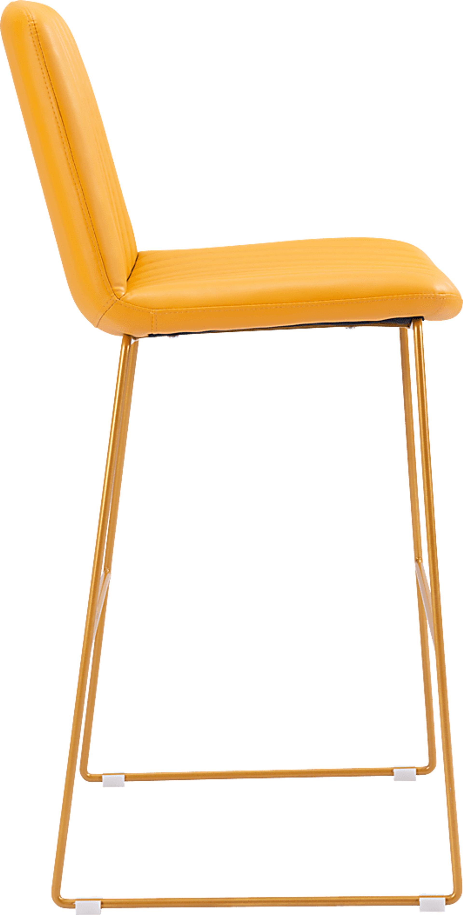 Camulet Yellow Bar Height Stool, Set of 2 - Image 3