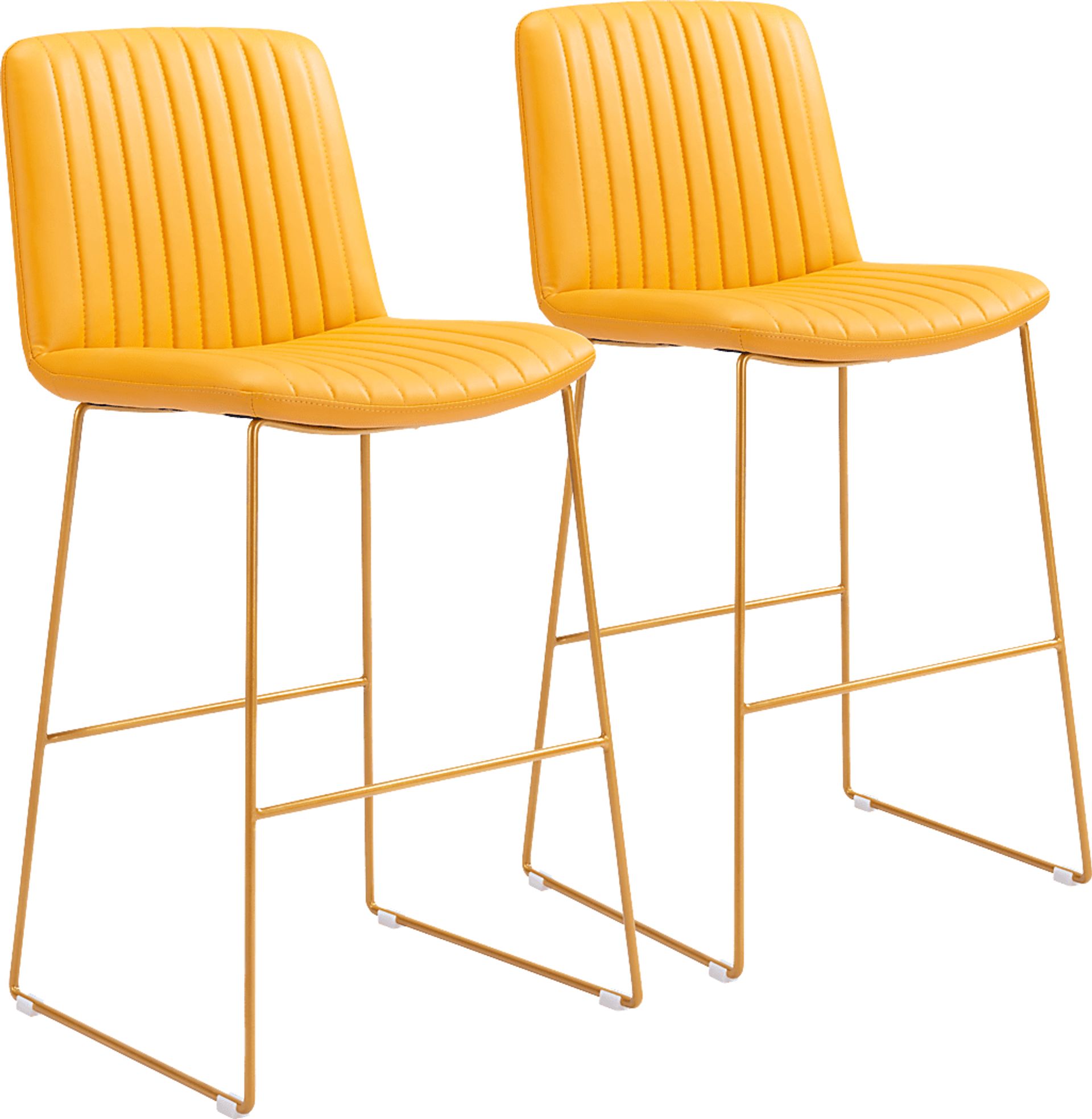 Camulet Yellow Bar Height Stool, Set of 2 - Image 1