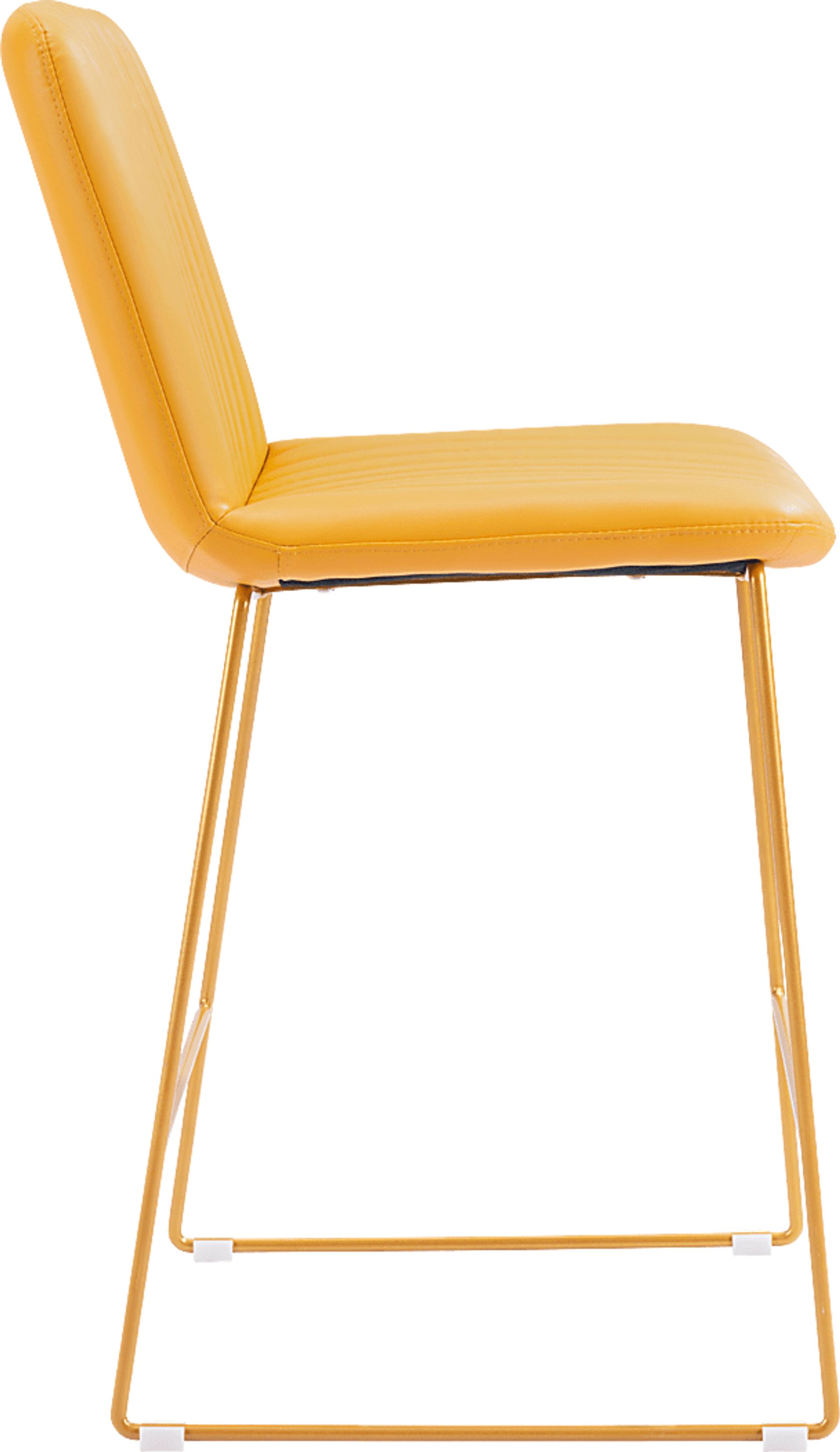 Camulet Yellow Counter Height Stool, Set of 2 - Image 4