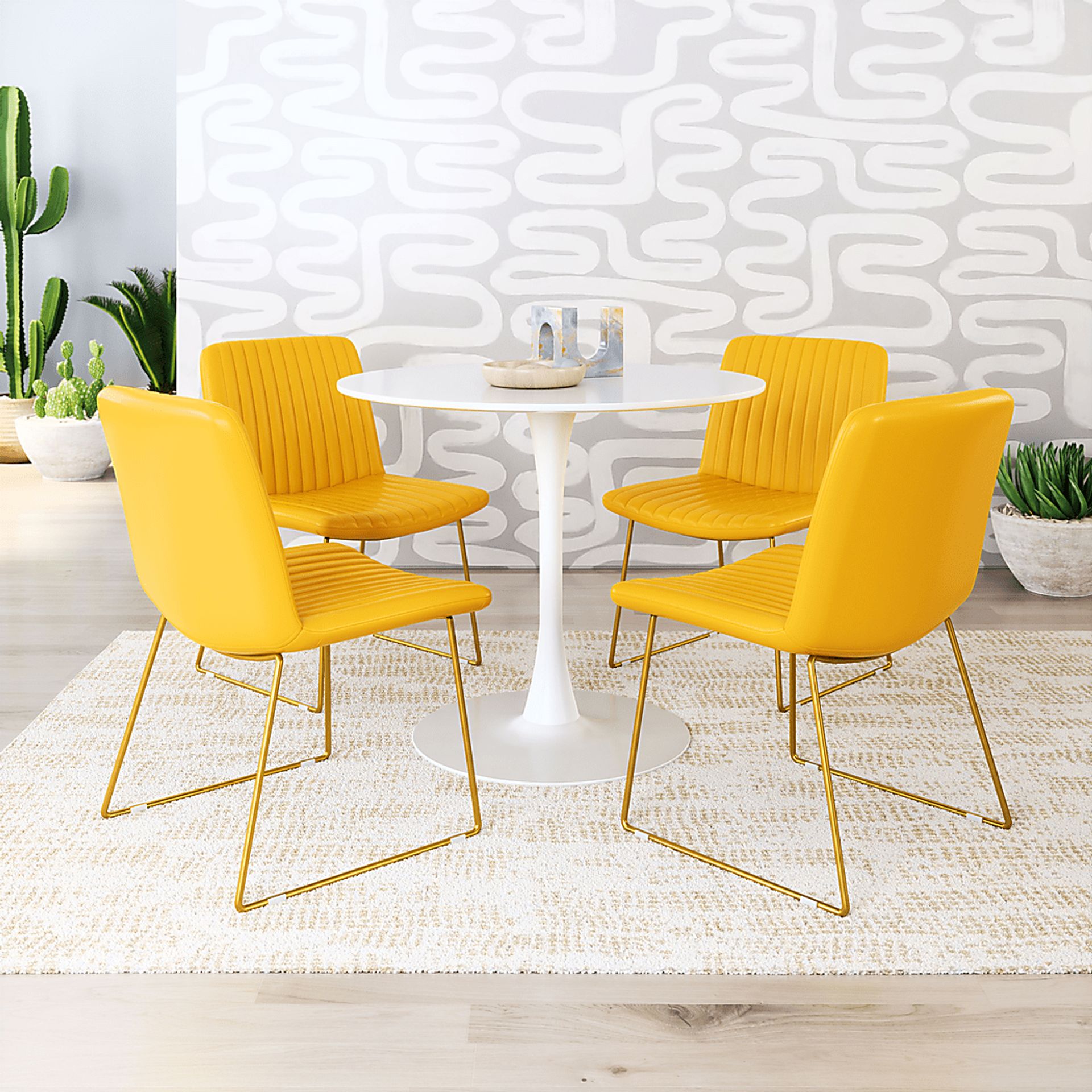 Camulet Yellow Dining Chair, Set of 2 - Image 3