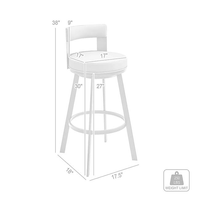 Camver Gray Swivel Barstool - Thumbnail - Image 11