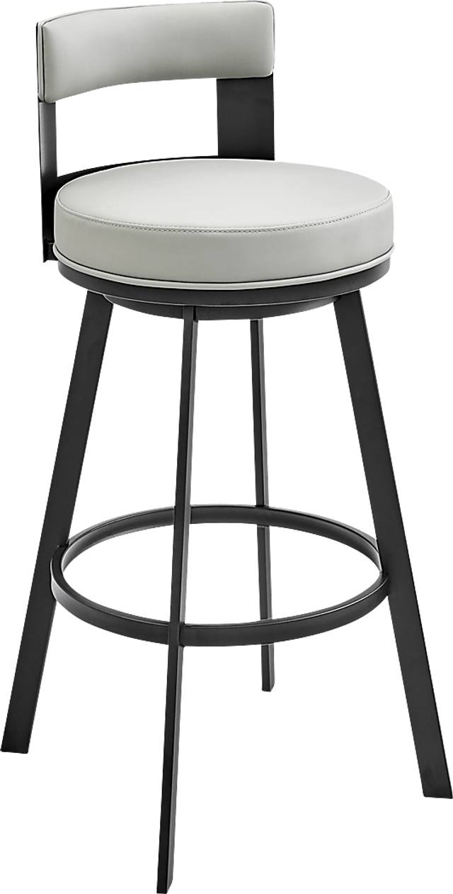 Camver Gray Swivel Barstool - Thumbnail - Image 1