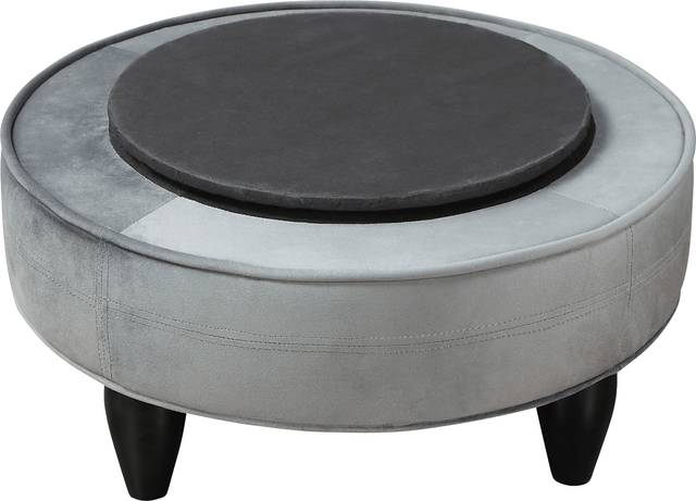 Camwick Light Gray Swivel Accent Chair - Thumbnail - Image 3