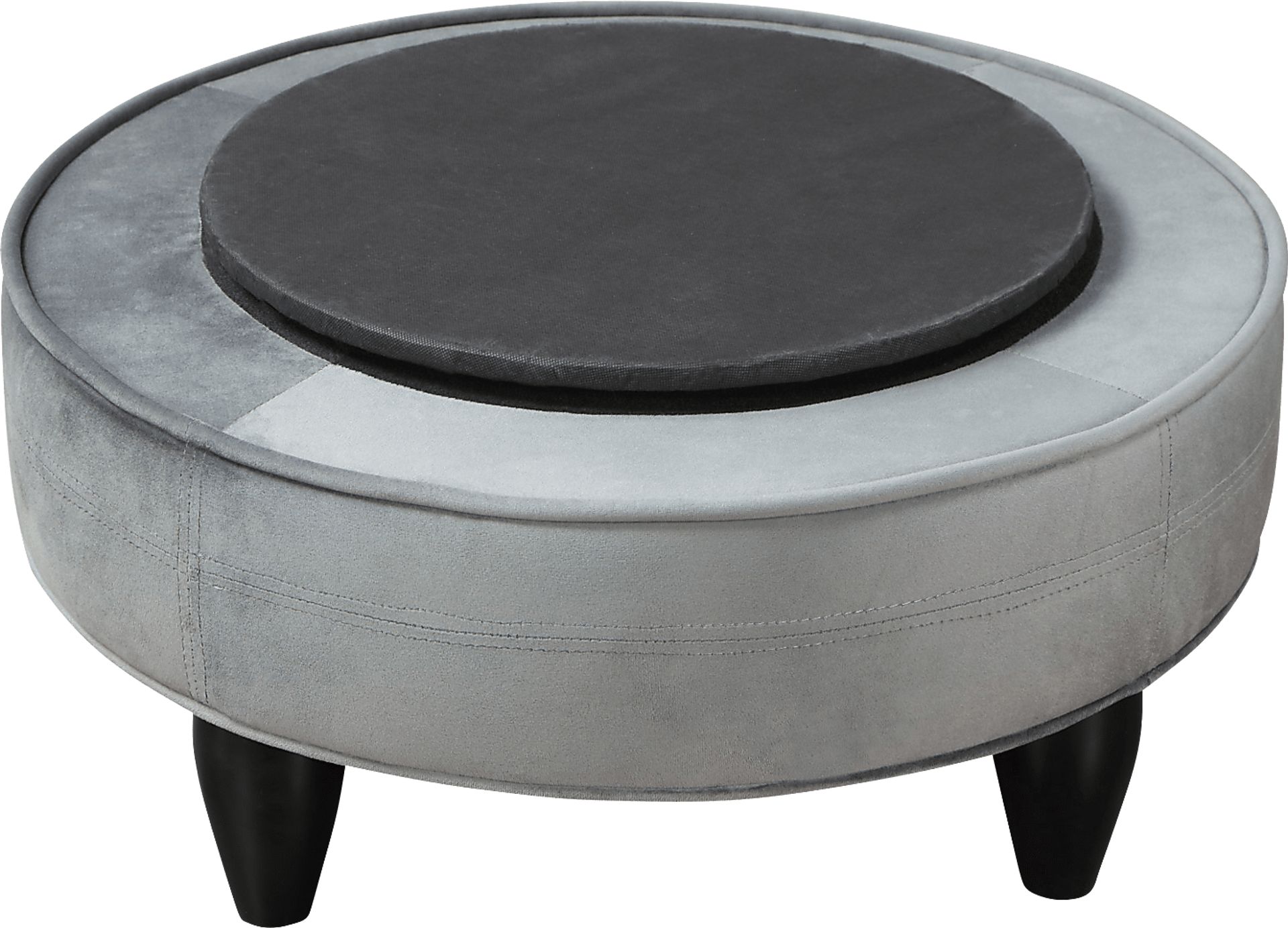 Camwick Light Gray Swivel Accent Chair - Image 3
