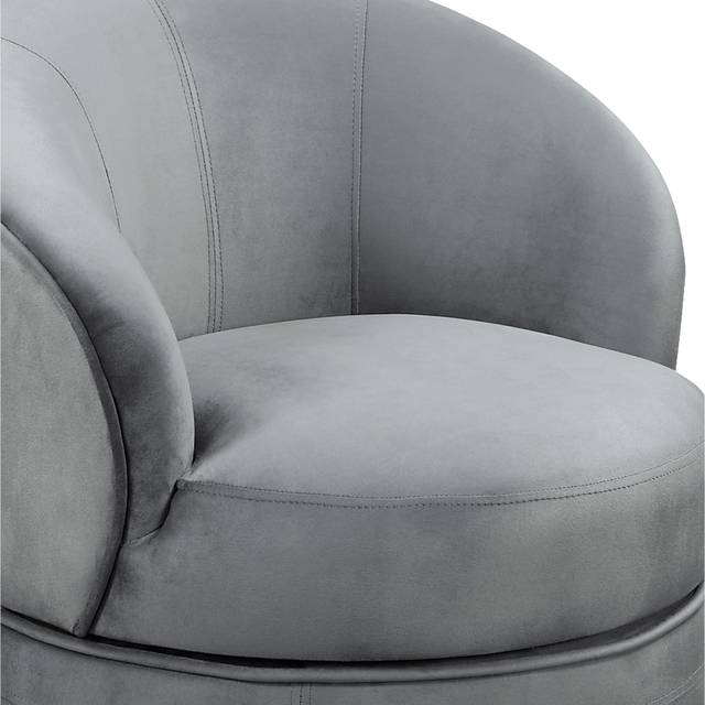 Camwick Light Gray Swivel Accent Chair - Thumbnail - Image 4