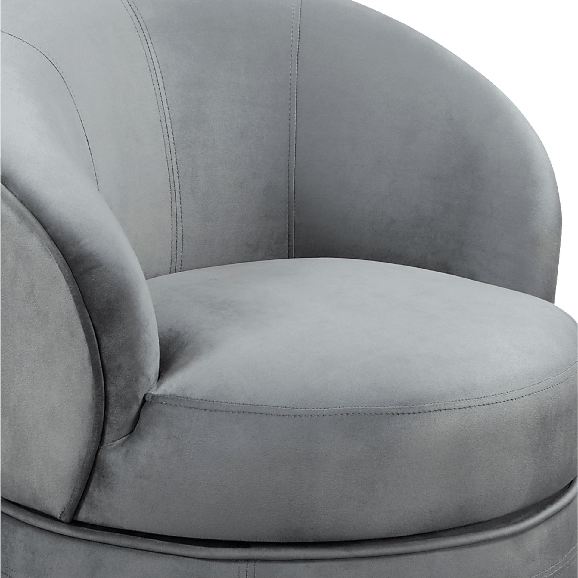 Camwick Light Gray Swivel Accent Chair - Image 4