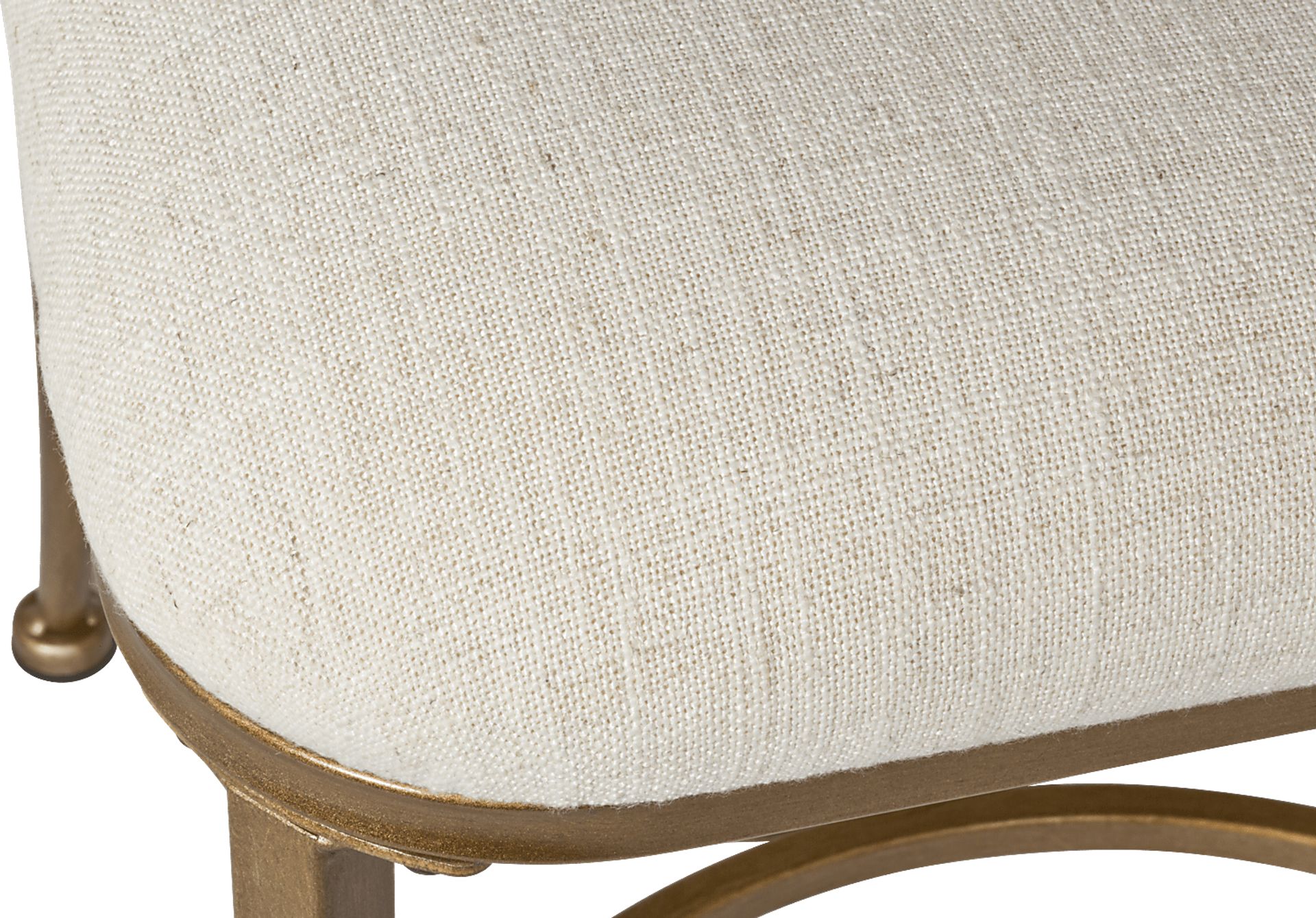 Canal Street Cream Vanity Stool - Image 4