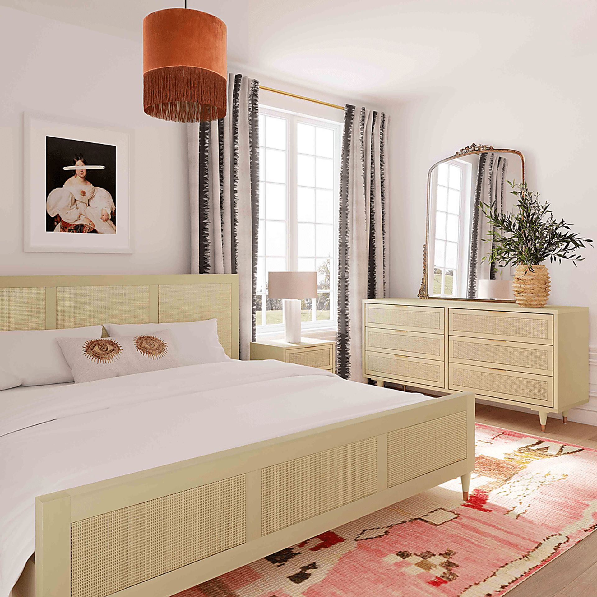 Canalers Beige King Bed - Image 3