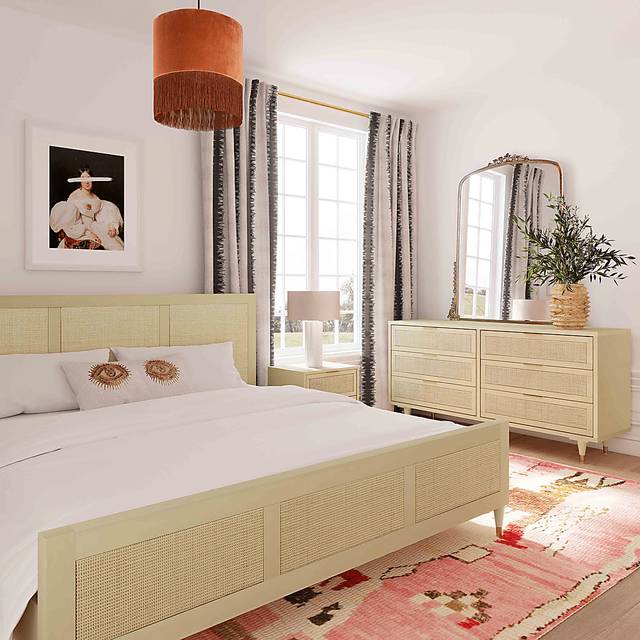 Canalers Beige Queen Bed - Thumbnail - Image 3