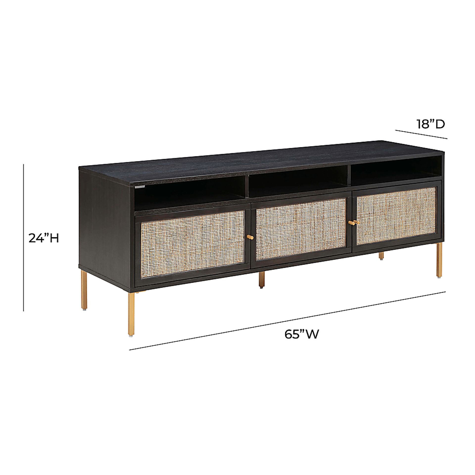 Canalers Black 65 in. Console - Image 13