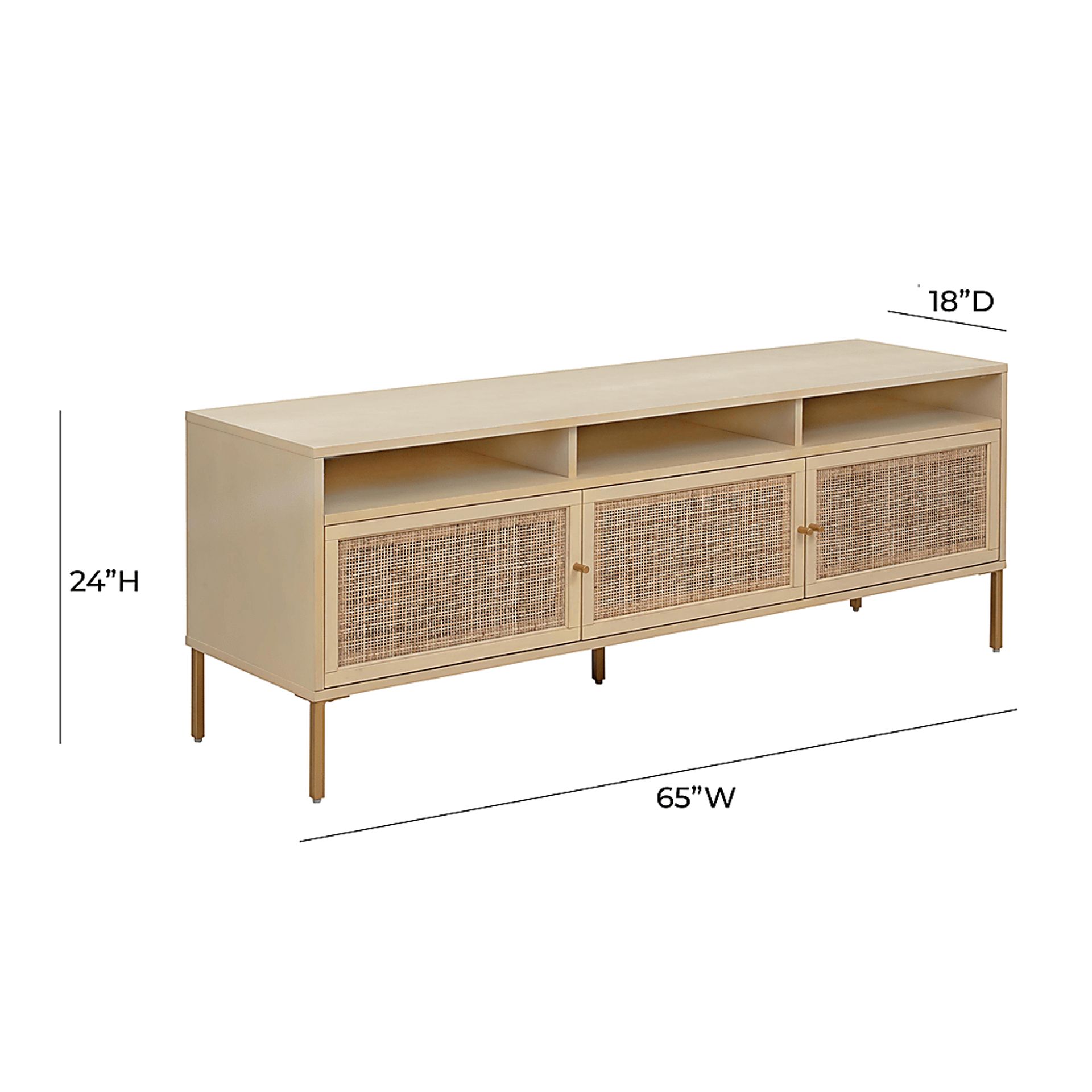 Canalers Light Brown 65 in. Console - Image 11