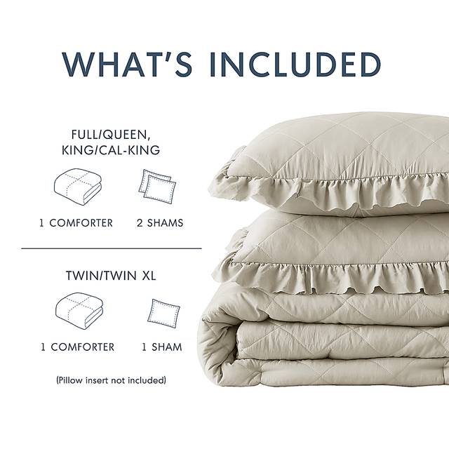 Canarioa Beige King/California King 3 Pc Comforter Set - Thumbnail - Image 11