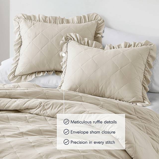 Canarioa Beige King/California King 3 Pc Comforter Set - Thumbnail - Image 14