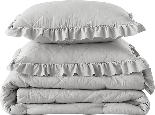 Canarioa Gray Full/Queen 3 Pc Comforter Set - Thumbnail - Image 14
