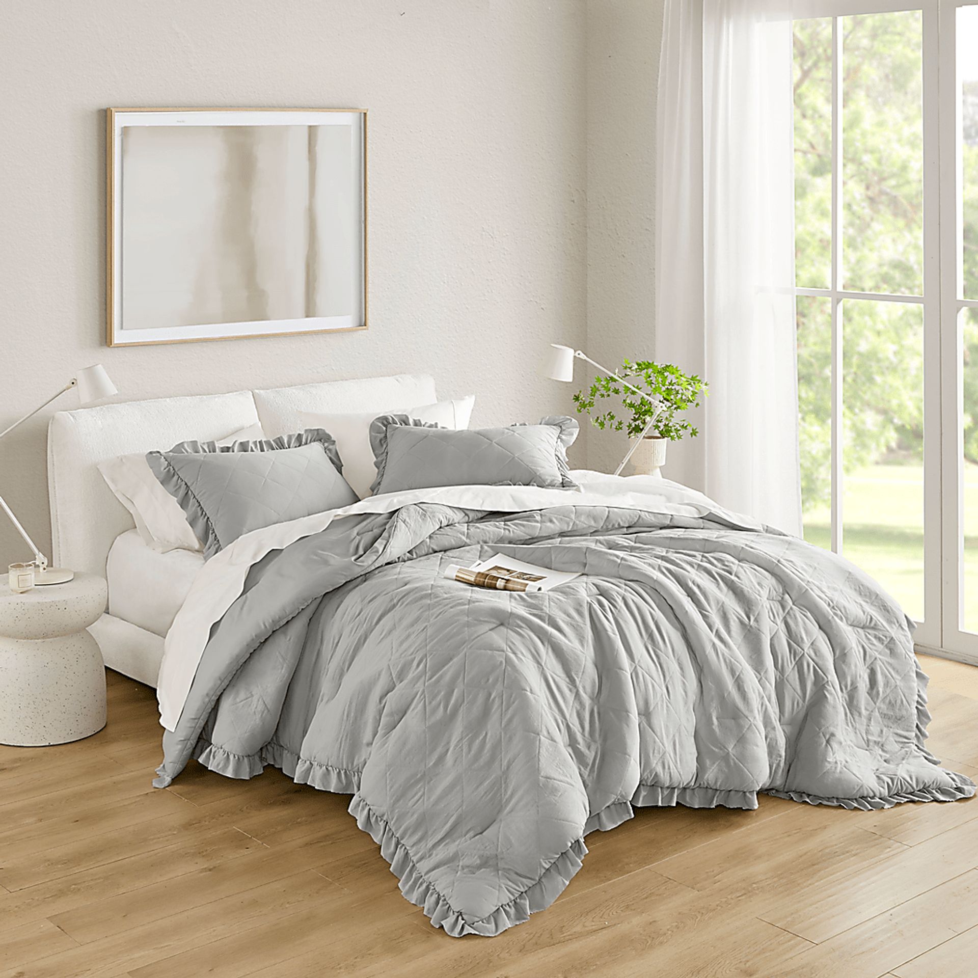 Canarioa Gray Full/Queen 3 Pc Comforter Set - Image 4
