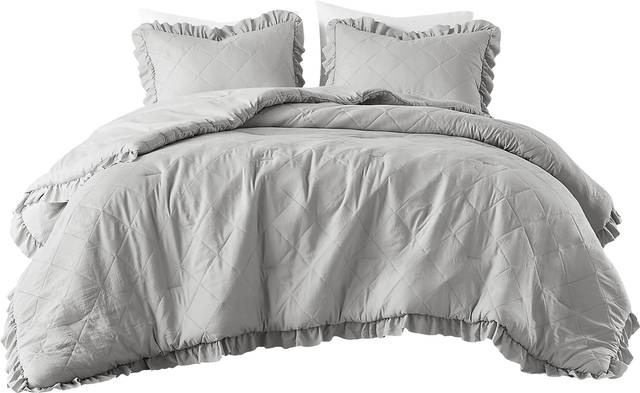 Canarioa Gray Full/Queen 3 Pc Comforter Set - Thumbnail - Image 5