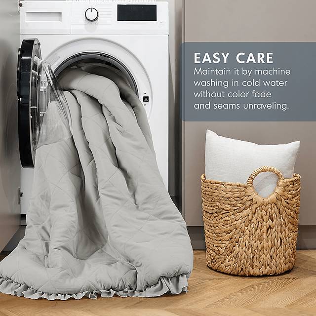 Canarioa Gray Full/Queen 3 Pc Comforter Set - Thumbnail - Image 7