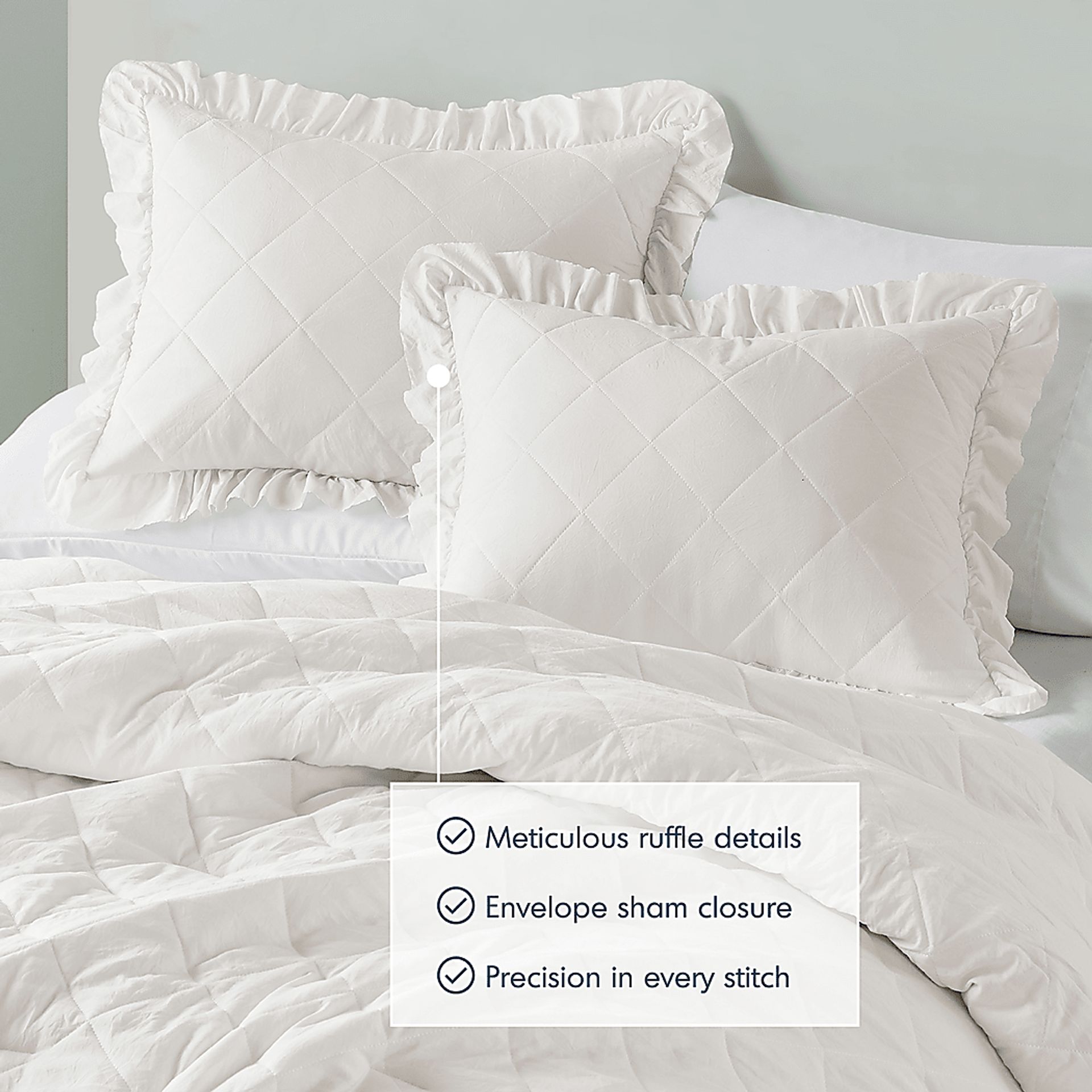 Canarioa Ivory Full/Queen 3 Pc Comforter Set - Image 13