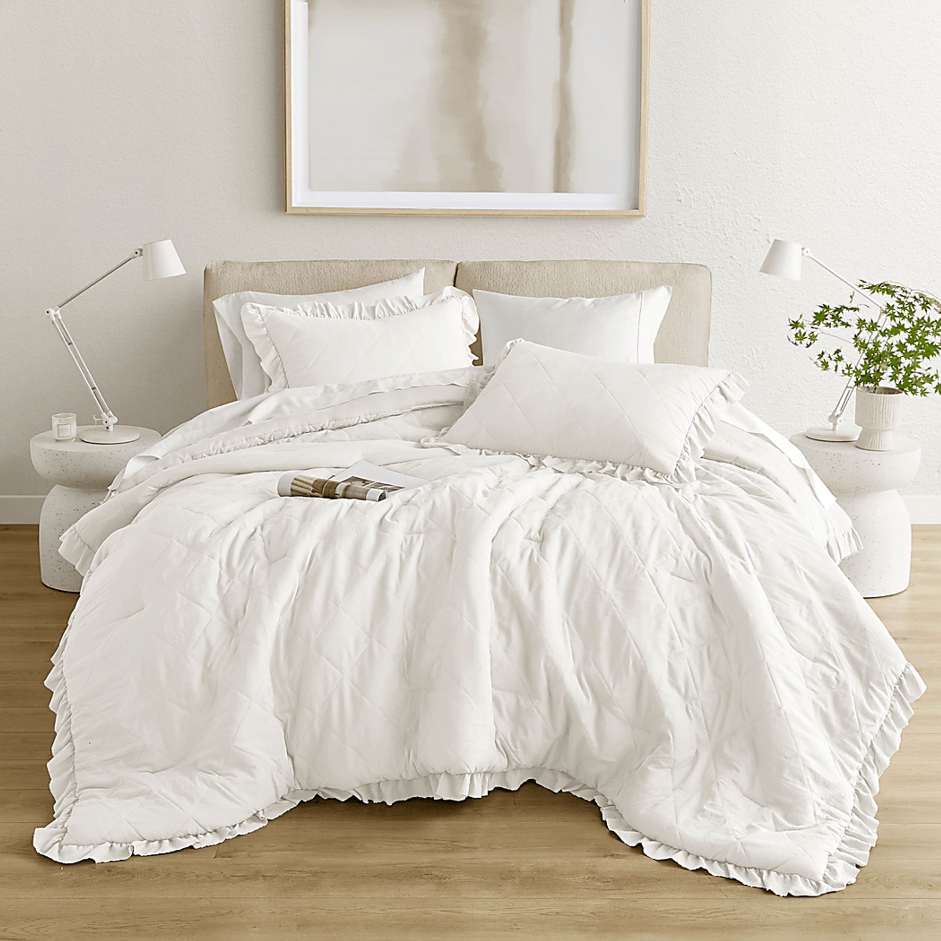 Canarioa Ivory Full/Queen 3 Pc Comforter Set - Image 3