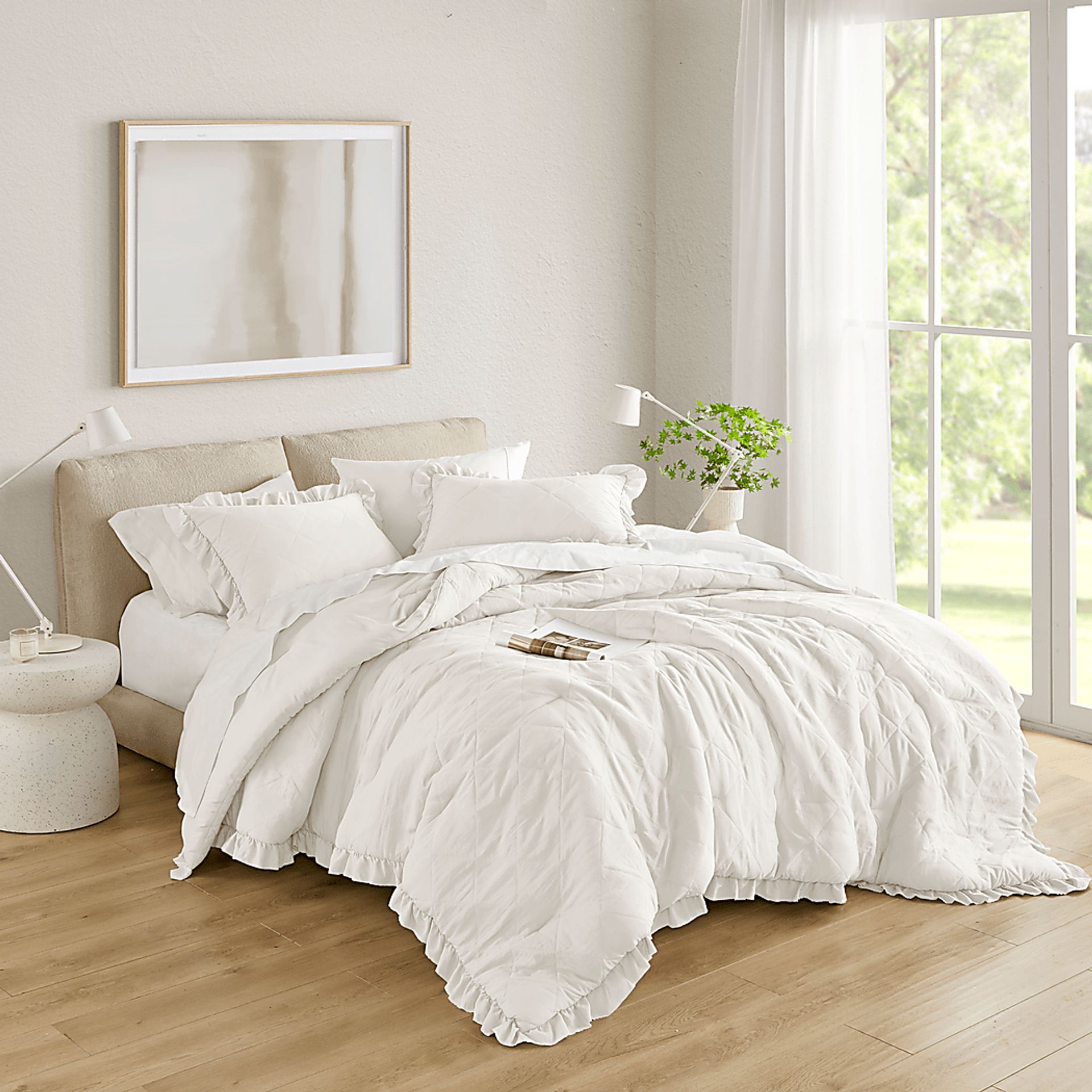Canarioa Ivory Full/Queen 3 Pc Comforter Set - Image 4