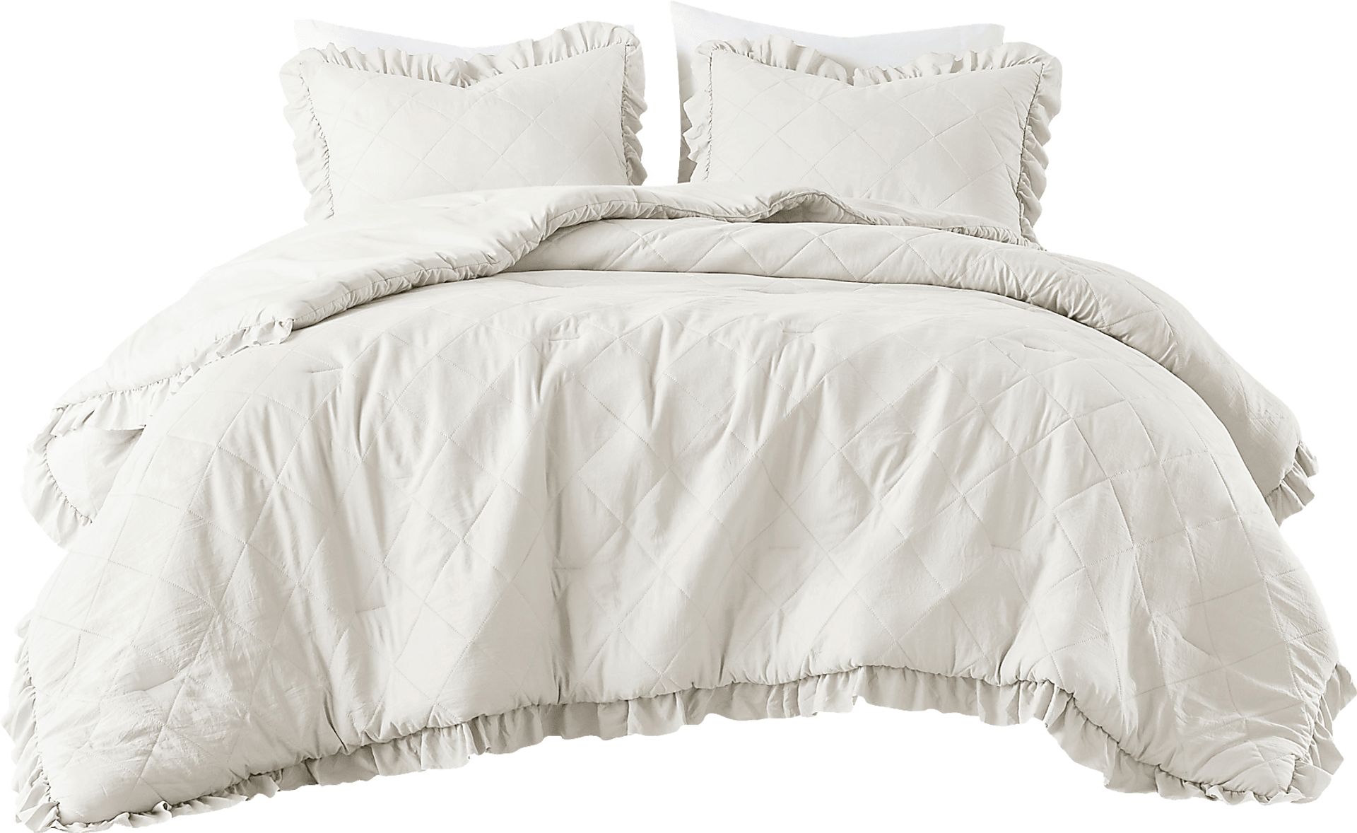Canarioa Ivory Full/Queen 3 Pc Comforter Set - Image 5
