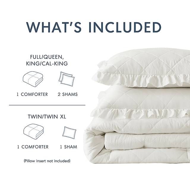Canarioa Ivory Full/Queen 3 Pc Comforter Set - Thumbnail - Image 10