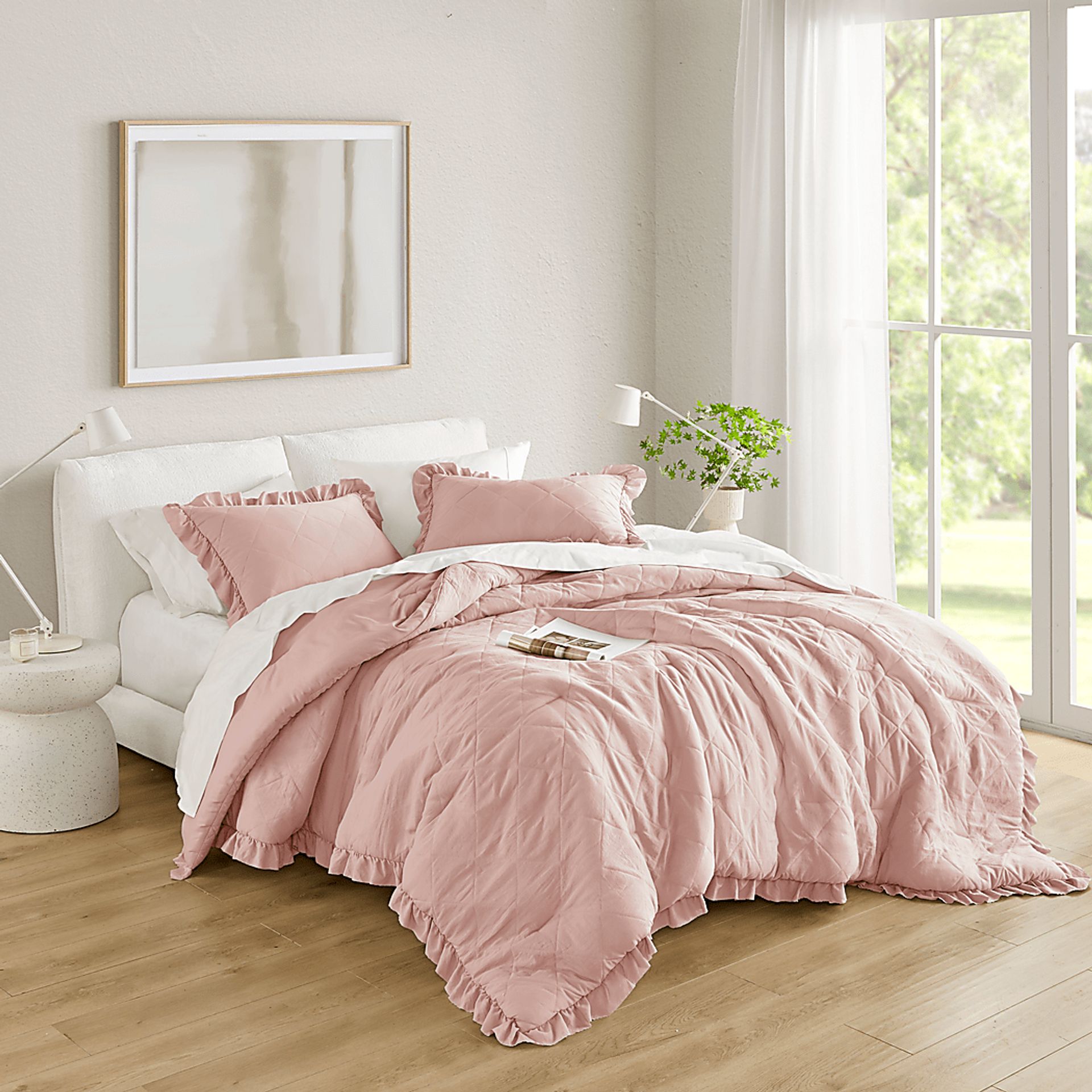Canarioa Pink Full/Queen 3 Pc Comforter Set - Image 4