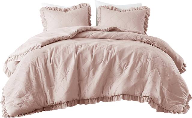 Canarioa Pink Full/Queen 3 Pc Comforter Set - Thumbnail - Image 6