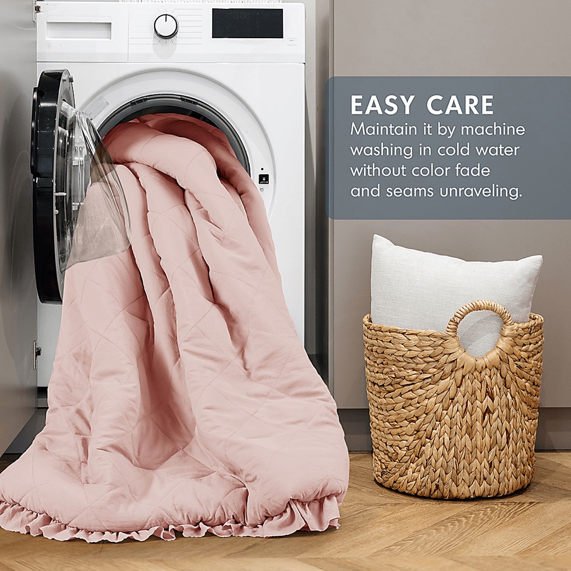 Canarioa Pink Full/Queen 3 Pc Comforter Set - Image 8