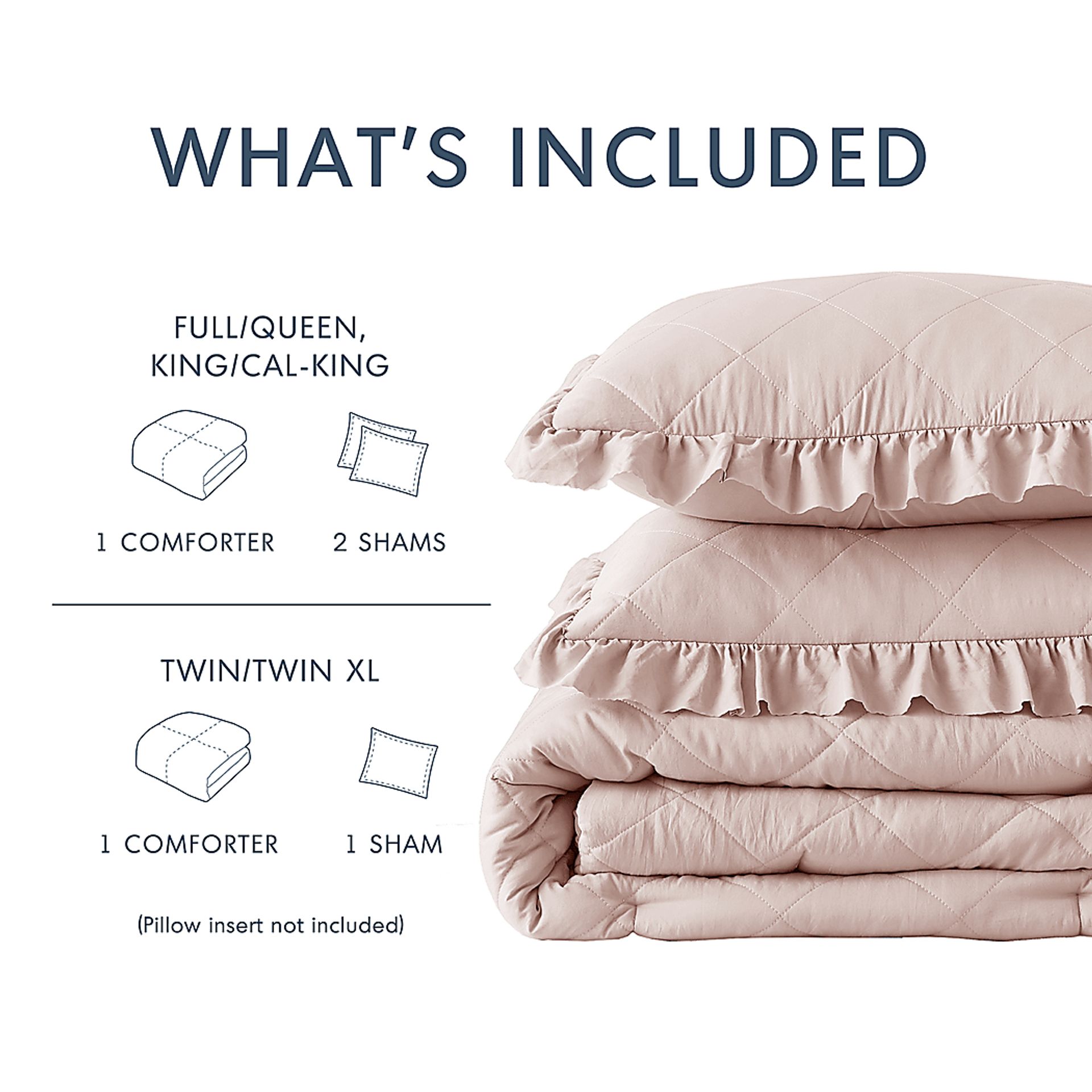 Canarioa Pink Full/Queen 3 Pc Comforter Set - Image 10