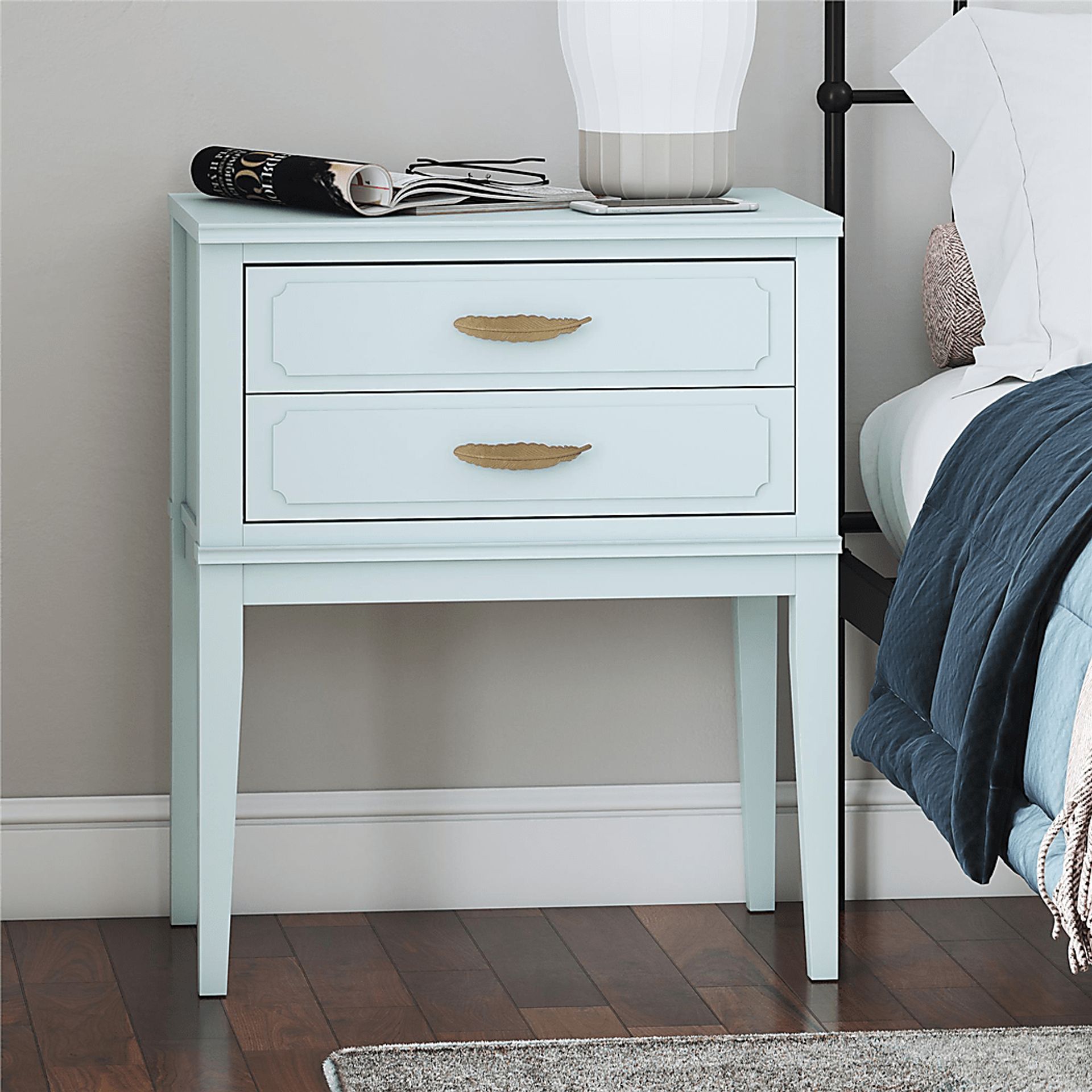 Canberra Blue Accent Table - Image 6