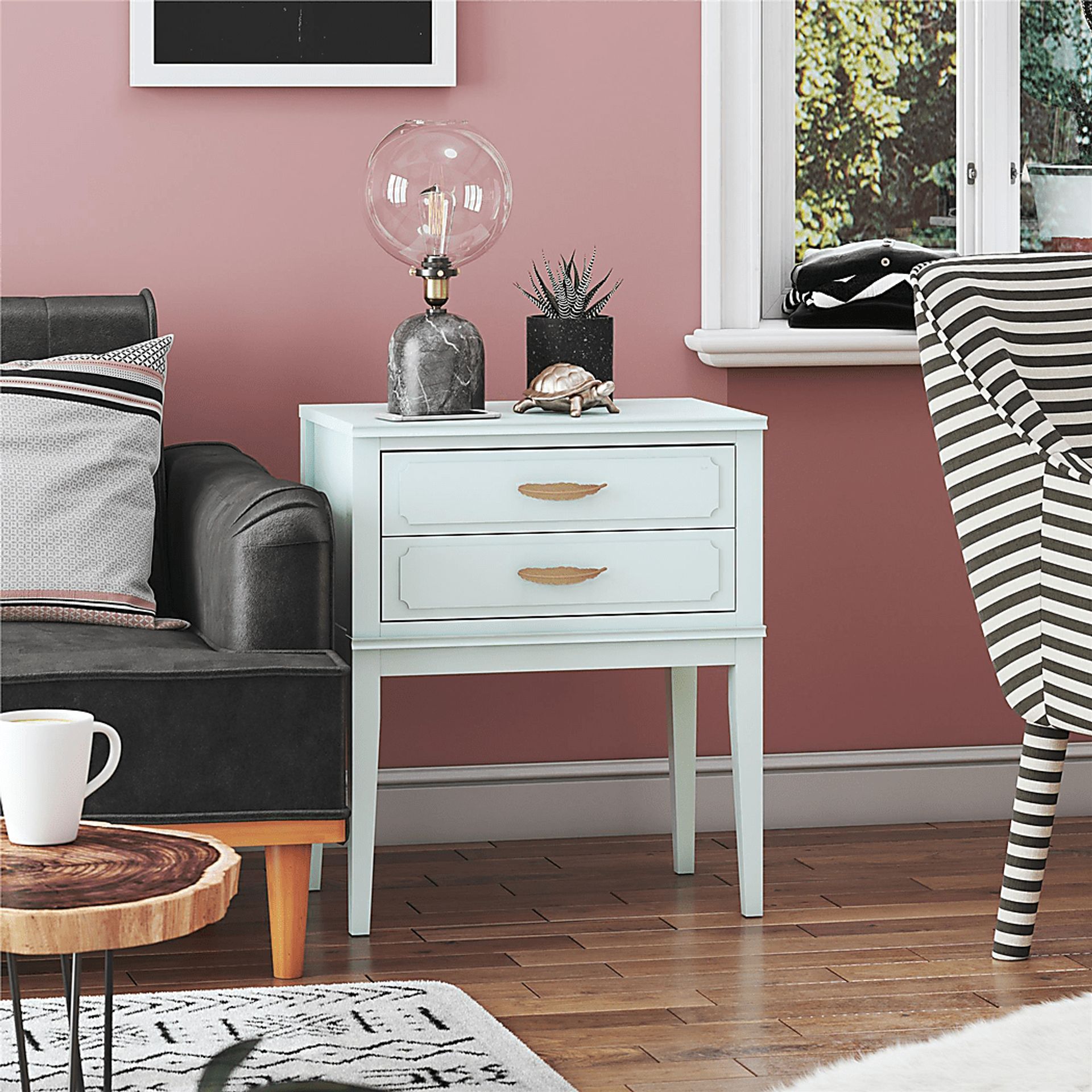 Canberra Blue Accent Table - Image 7