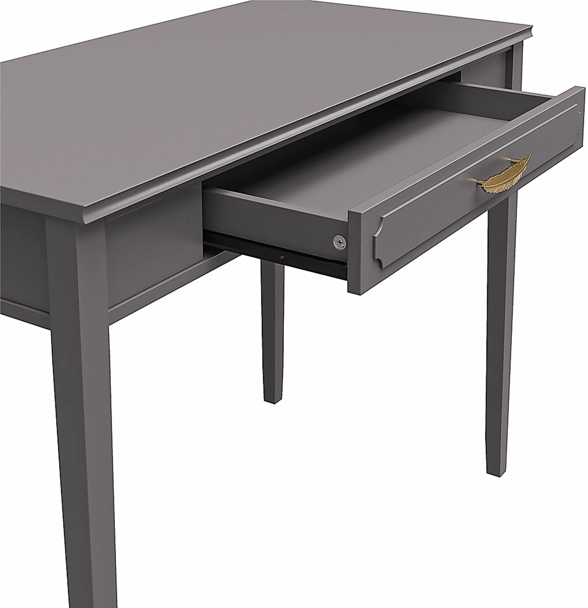 Canberra Gray Desk - Image 5