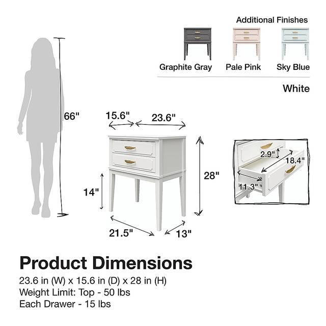 Canberra Pink Accent Table - Thumbnail - Image 11