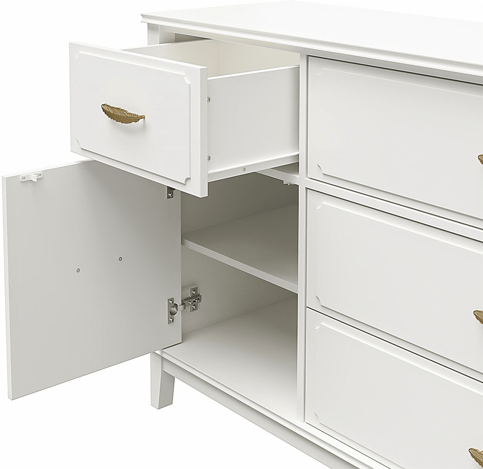 Canberra White Dresser - Image 5