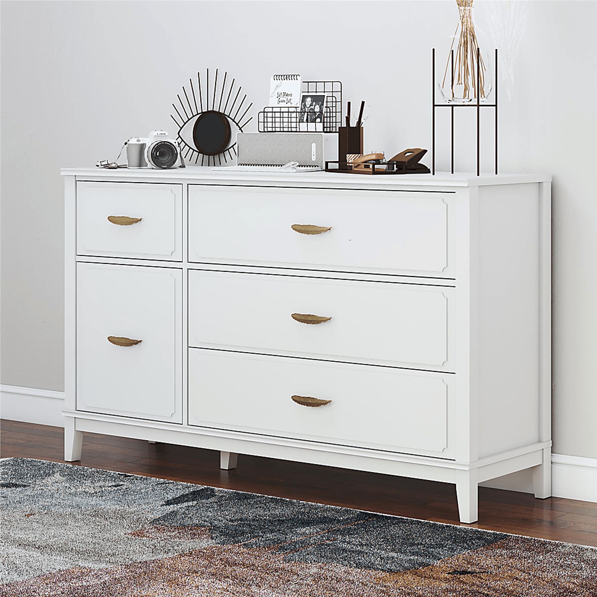 Canberra White Dresser - Image 6