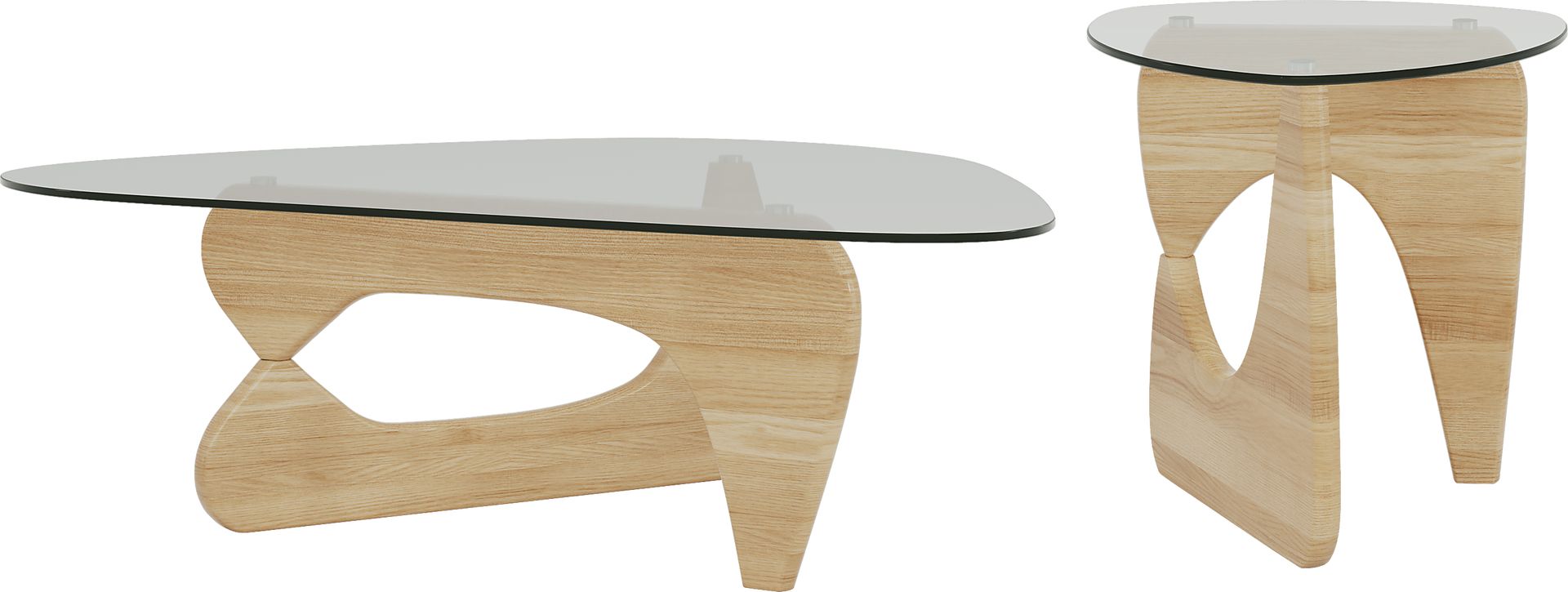 Candela Natural 2 Pc Table Set - Image 1