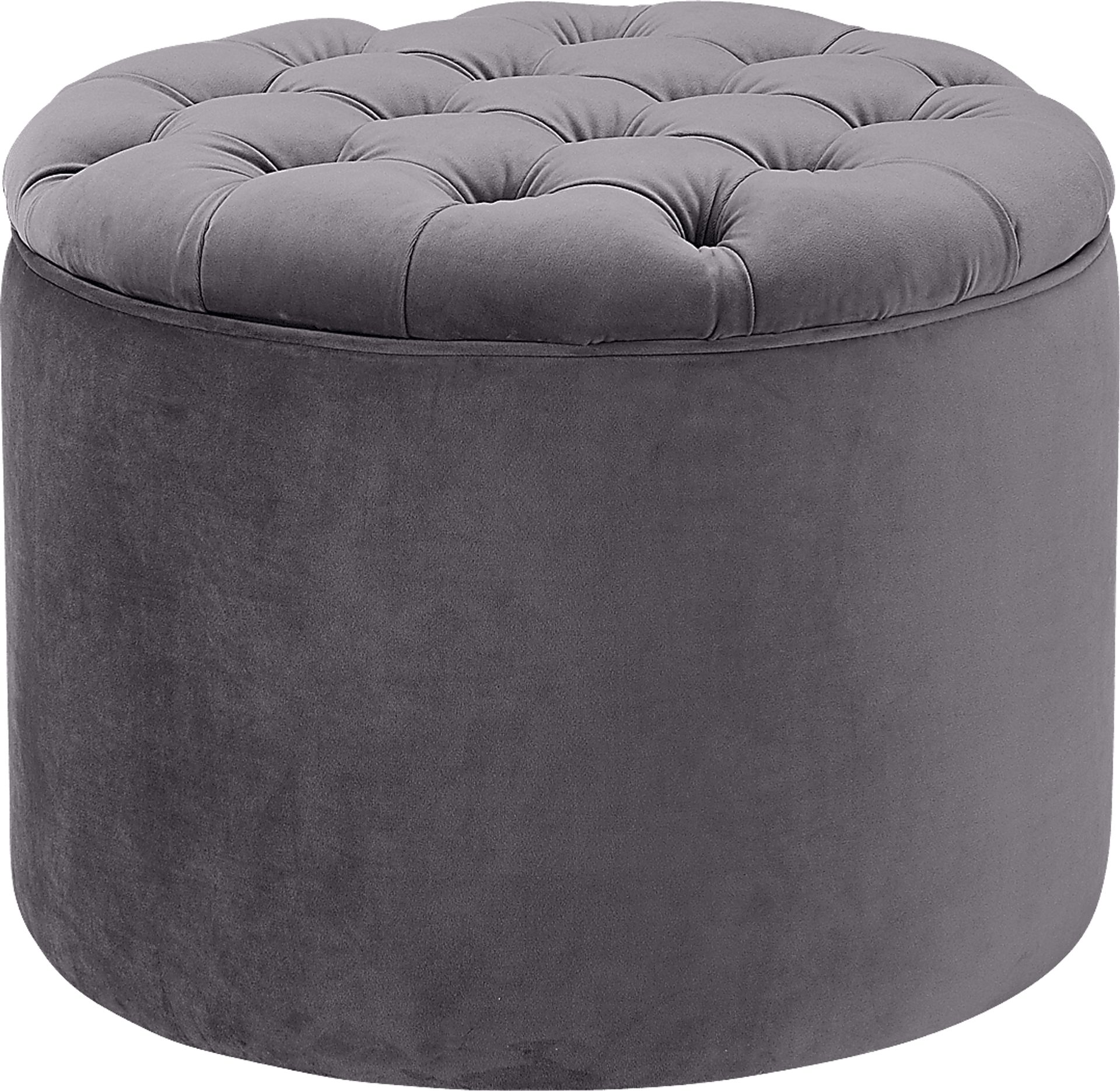 Candellar Gray Storage Ottoman - Image 1